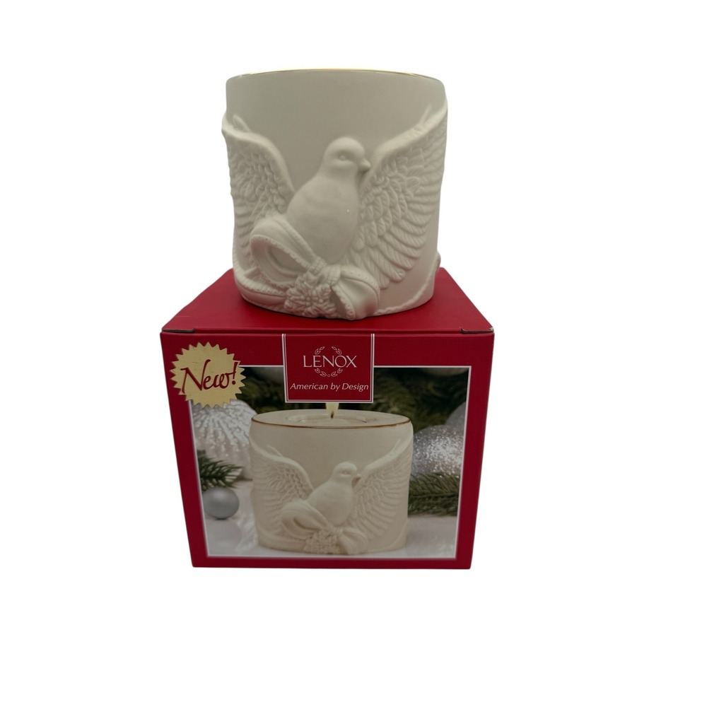 Lenox Radiant Light Dove Votive Candle Holder American by Design New in Box